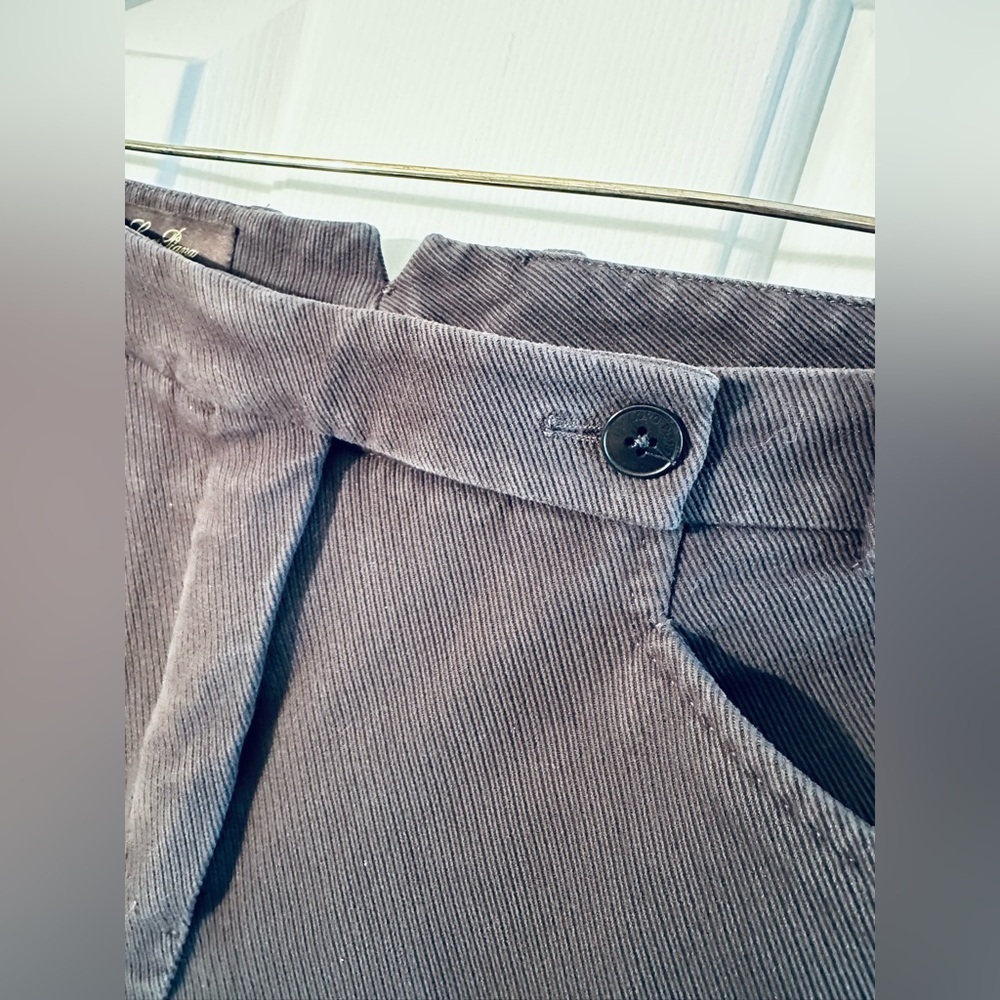 LORO PIANA 46 Made Italy Old Money Luxury Gray Riding Pant Ankle Zips French Fly - Picture 4 of 16
